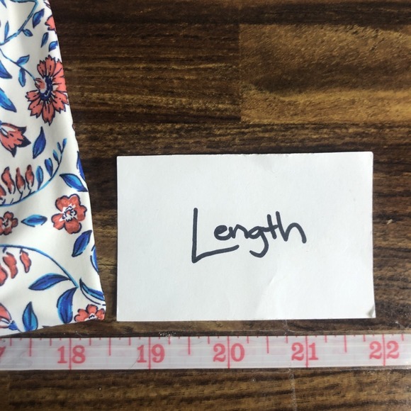 Lands End Womens Floral Tie Neck Tankini Size 16W Summer Vacation Modest - Picture 7 of 9